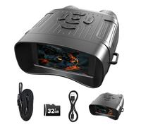 Night Vision Binoculars for Adults Kids 36MP Images 9 IR Modes 1984ft Night Range 10x Digital Zoom 3.2" LCD Screen 300g Night Vision Goggles Quick Charge Small Binoculars for Camping