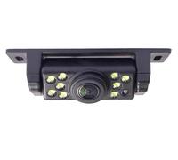 night vision camera with Front View Camera Backup Car Truck Reverse Night Vision 9LED Rear Kit License Plate Reversing Monitor(A)