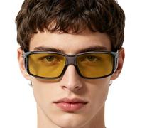 Night Vision Glasses | UV Protection Anti Glare Polarized Sunglasses | Men Night Driving Glasses - for Adults Truck Fishing Mountaineering Camping Running Sports Cycling Biking Riding Motorcycle Bike