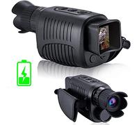 Night Vision Goggles 1080P HD Monocular Night Vision Device Infrared 5x Digital Zoom Telescope Outdoor Day Night Dual Use Full Dark 300m for Hunting Camping and Wildlife Observation(R6 Battery Version