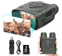 Night Vision Goggles, 4K Camouflage Night Vision Binoculars for Adults, Rechargeable Night Vision Goggles for Hunting & Security, 32GB TF Card to Save Photo Video, Best Gift for Hunters