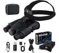 Night Vision Goggles Head Mounted, 2.5K Full Color Night Vision Binoculars for Adults, App-Enabled Photo and Video Saving, GPS Function, 8x Digital Zoom for Camping & Hunting