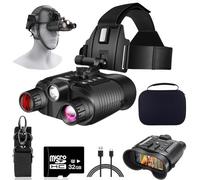 Night Vision Goggles Head Mounted - 4K Night Vision Binoculars 1312ft 8X Digital Zoom, Saves Video and 36M Photos, for Helmets, Long Range IR Night Vision Goggles