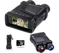 Night Vision Goggles Night Vision Binoculars Device 1080P HD 850nm Infrared 5X Digital Zoom Telescope Goggles Outdoor Camping Full Dark 300m for Hunting Camping and Wildlife Observation(R12 Standard)