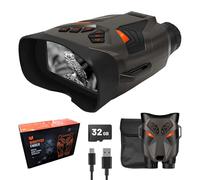 Night Vision Goggles - Nightfox Ember Infrared Night Vision Binoculars, Easy to Use, Large Screen, 4x Zoom, 250m Range, 4K Video, NVG Goggle Binocular for Wildlife, Camping