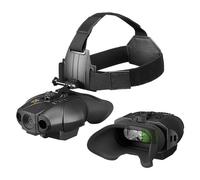 Night Vision Goggles - Nightfox Swift 2 Pro NVG Goggles, Head or Helmet Mounted, Wide FOV, 1x Magnification, 1080p Video Recording, Stealth Infrared 940nm IR, Tactical Binoculars for Airsoft