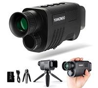 Night Vision Monocular Digital Infrared Monocular Telescope for 100% Darkness with 8X Zoom 2000mAh Rechargeable Battery Upgrade Tripod 32 GB SD Card & Card Reader, for Adult Hunting Camping Black