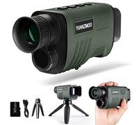 Night Vision Monocular Digital Infrared Monocular Telescope for 100% Darkness with 8X Zoom 2000mAh Rechargeable Battery Upgrade Tripod 32 GB SD Card & Card Reader, for Adult Hunting Camping Green