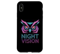Night Vision Owl Retro Synthwave Vaporwave Case for iPhone XS Max