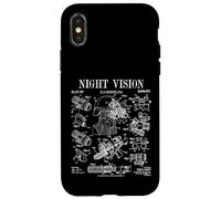 Night Vision Vintage Military Optical Combat Sight Patent Case for iPhone X/XS
