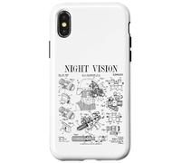 Night Vision Vintage Military Optical Combat Sight Patent Case for iPhone X/XS