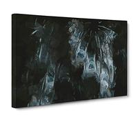Night Visions Canvas Print | Gallery Wrapped 30mm Frame Wall Art | 30x20 inches | Ready to Hang | Abstract Picture | Living Room Bedroom Lounge Office