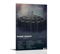 Night Visions Imagine DragonsPainting Art Poster Canvas Art Wall Decoration Home Bedroom Aesthetics Painter Living Deco Strong Wall Painting Room DecoratedFrame-style24x36inch(60x90cm)