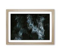 Night Visions in Abstract Framed Print | A2 Oak Framed Wall Art | Ready to Hang | Abstract Fantasy Picture | Living Room Bedroom Lounge Office