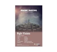 Night Visions Pop Rock Band Imagine Posters Dragons Room Deco Fan Gifts Music Album Cover Poster Canvas Poster Bedroom Decor Landscape Office Room Decor Gift 16x24inch(40x60cm)