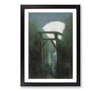 Night Vol.2 by Mikalojus Konstantinas Framed Print | A2 Black Framed Wall Art | Ready to Hang | Modern Nature Picture | Living Room Bedroom Lounge Office