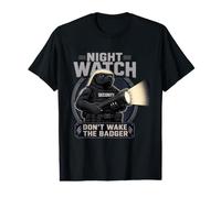 Night Watch Honey Badger Security Guard Tactical Animal Value Graphic T-Shirt