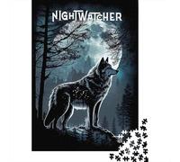 Night Watcher 1000 Piece Jigsaw Puzzle, 52x38cm/1000pcs, for Adults, Puzzle Gift Idea, Evening Leisure And Year-Round Leisure