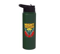 Night Watcher Cryptid Mothman Night Creature Stainless Steel Insulated Water Bottle