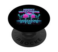 Night Watchers Deer Retrowave Synthwave 80s Antler PopSockets Adhesive PopGrip