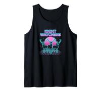 Night Watchers Stags Retrowave Synthwave 80s Deer Tank Top