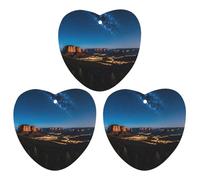 Night Western Style Car Air Freshener, 3 Pcs Love form Hanging Air Freshener Cards, Long Lasting Fragrance Scented Cards for Car, Home, Office Gray-style