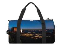 Night Western Style Gym Bag for Men Women, Waterproof Gym Tote Bags, Large Duffel Bag for Travel Workout