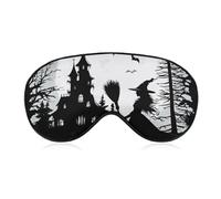 Night Witch Bat Sleep Mask Lightweight Blindfold Eye Mask with Adjustable Strap for Men Women