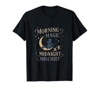 Night Witch Morning Magic Midnight Mischchief Silhouette T-Shirt