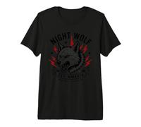 Night Wolf - Run Fast Stay Wild Vintage Wolf Premium T-Shirt