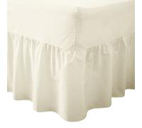 Night Zone Easy Care Polycotton Valance Sheet, Cream, Double