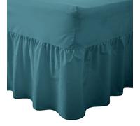 Night Zone Easy Care Polycotton Valance Sheet, Teal, Single