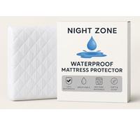 Night Zone Mattress Protector Waterproof Quilted Mattress Protectors Super Soft Cosy Anti Allergy Fitted Mattress Protectors (Cot Bed)