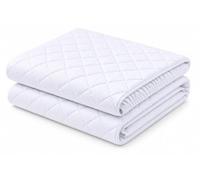 NIGHT ZONE Microfiber Quilted Waterproof Mattress Protector Extra Deep 30cm - Soft Breathable Mattress Cover with Deep Fitted Skirt for Ultimate Comfort and Protection (Double)