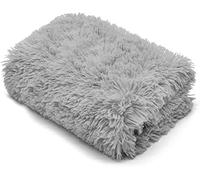 Night Zone Teddy Soft & Snug Fur Throw Blanket With Reversible Plain Sherpa Teddy Fleece Luxury Fluffy Fur Throw Blanket (Silver, 150 x 200 cm)