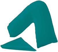 Night Zone V Shaped Polycotton Pillow Case Cover Nursing Pregnancy Maternity Orthopaedic Support PillowCase (Teal)