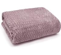 Night Zone Wave Throw Blanket Flannel Fleece Throw Blanket Sofa Couch Wavy Teddy Soft Bed Throw Blanket 3D Chevron Pattern all seasons blanket (Mauve, 150cm x 200cm)