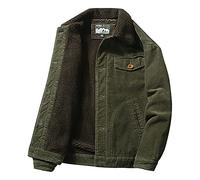 Nightborne Mens Corduroy Jacket (Green,S)