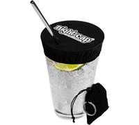 Nightcap - The Original Drink Cover Keychain, as seen on Shark Tank - Anti Spike Drink Covers - Drink Protector Keychain for Women - Fits Most Cups & Glasses, Reusable - Black