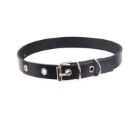 Nightclub Necklace Cosplay Gothic Punk Rock Choker Chain Adjustable PU Leather Collar For Fashionable Youth Adjustable Neck Belt