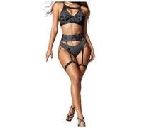Nightclub Style Hot Sexy Sex Bra Sexy Underwear Splice Strap Men Lingerie Cosplay, black, L