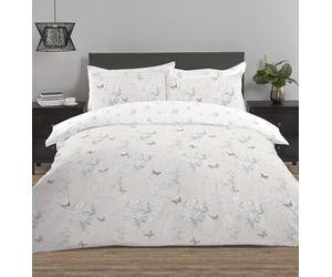 NightComfort Duvet Cover Set Vanessa Reversible Grey Double