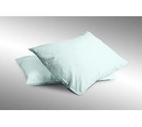 NightComfort Plain Dyed Pillowcases Pair 48cm x 74cm - Luxury Turquoise Solid Colour Pillow Cases Hypoallergenic Soft Polycotton Standard Bed Pillow Covers (Turquoise)