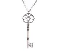 NIGHTCRUZ Witches Key Necklace - Gothic Mystery Key Pendant Choker - Wiccan Pagan Jewelry Gift for Women, Zinc, No Gemstone