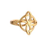 NIGHTCRUZ Witches Knot Ring, Stainless Steel Rings with Witch Knot, Celtic Jewelry for Women Gold, Stainless Steel, No Gemstone