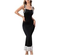 Nightdress for Women UK - Long Negligees, Sexy Luxury Adjustable Strap Scoop Neck Nightgown, Ladies Bodycon Babydoll Lingerie, Slim Fit Night Dress, Soft Casual Nighties, Homewear Loungewear Sleepwear