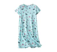 Nightdresses For Women Cotton Nighties For Older Ladies Short Sleeve Sleep Tee Shirt Nighties Summer Longwear Sleepwear Nightshirts For Women Plus Size Nightwear Casual Nightwear Dresses