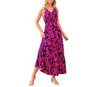 Nightdresses for Women UK Plus Size Halter Neck Summer Dress Polka dot Denim Maxi Skirt Black Sarongs Beachwear Anaya with Love Wrinkle Free Outfits Women's Summer Fairy Maxi Beach Coverups up Girl