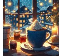 Nightfall Cream Coffee 500 Piece Jigsaw Puzzles for Adults and Kids, Impossible Puzzle, Jigsaws 500 pieces for adults Gifts, Difficult jigsaw puzzles for The Whole Family