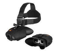 Nightfox Swift USB Rechargeable Night Vision Goggles - Head Mounted, Wide Viewing, 1x Magnification, Close Quarters Tactical Infrared Binoculars for Adults, NVG